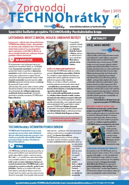 Šesté číslo Zpravodaje TECHNOhrátek právě vyšlo