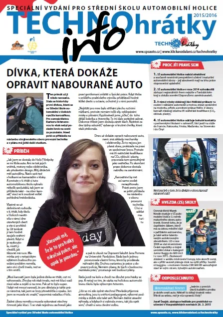 TECHNOhrátky info č. 9/2015 – Střední škola automobilní Holice