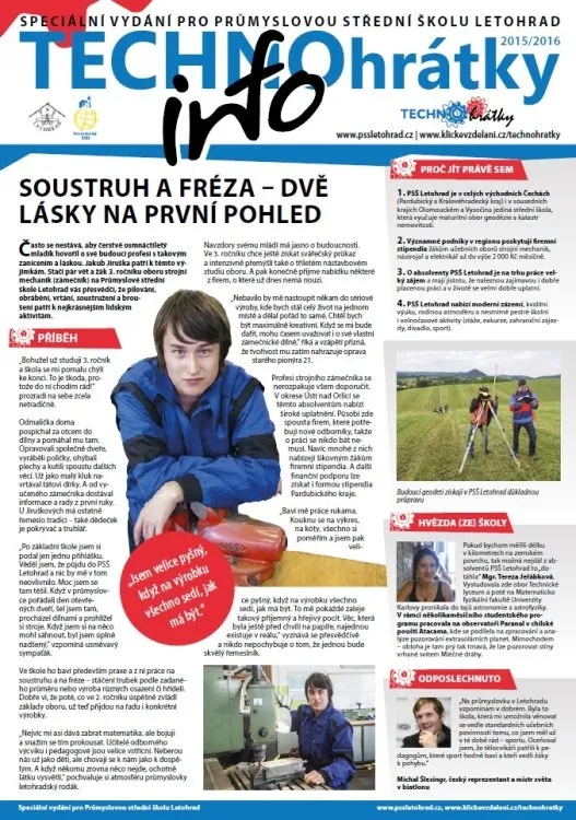 TECHNOhrátky info č. 8/2015 – Průmyslová střední škola Letohrad