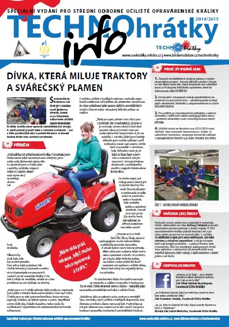 TECHNOhrátky info č. 6/2015 – Střední odborné učiliště opravárenské Králíky