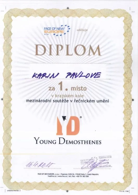 Studentka OA Svitavy první v&nbsp;kraji