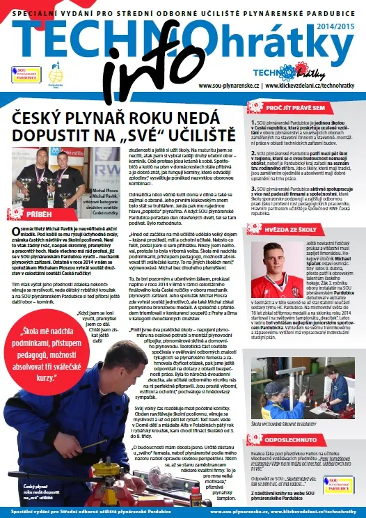 TECHNOhrátky info č. 2/2015 – Střední odborné učiliště plynárenské Pardubice
