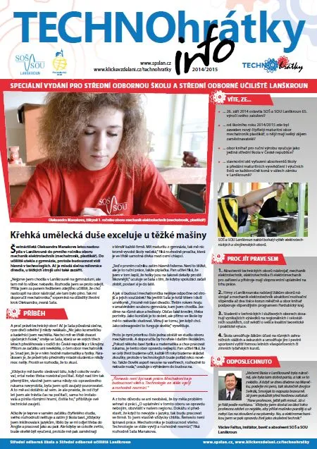 TECHNOhrátky info č. 10 – Střední odborná škola a&nbsp;Střední odborné učiliště Lanškroun