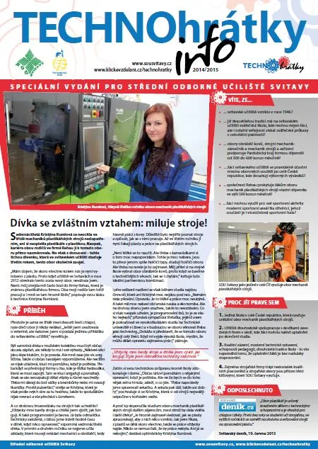 TECHNOhrátky info č. 9 – Střední odborné učiliště Svitavy