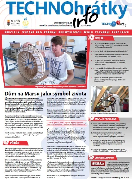 TECHNOhrátky info č. 7 – Střední průmyslová škola stavební Pardubice
