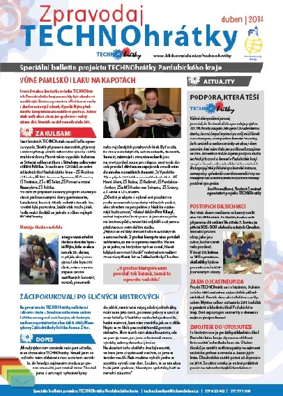 Zpravodaj TECHNOhrátky č. 2 – duben