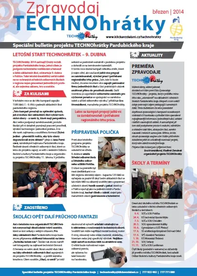 TECHNOhrátky mají svůj vlastní zpravodaj