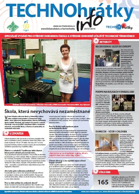 TECHNOhrátky info č. 5 – Střední odborná škola a&nbsp;Střední odborné učiliště technické Třemošnice