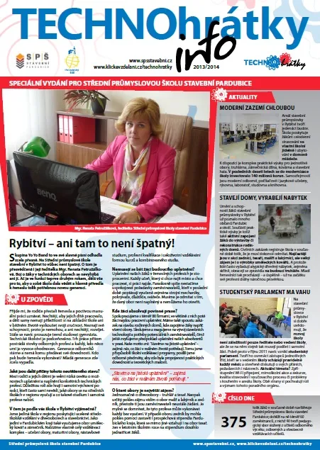 TECHNOhrátky info č. 1 – Střední průmyslová škola stavební Pardubice